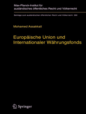 cover image of Europäische Union und Internationaler Währungsfonds